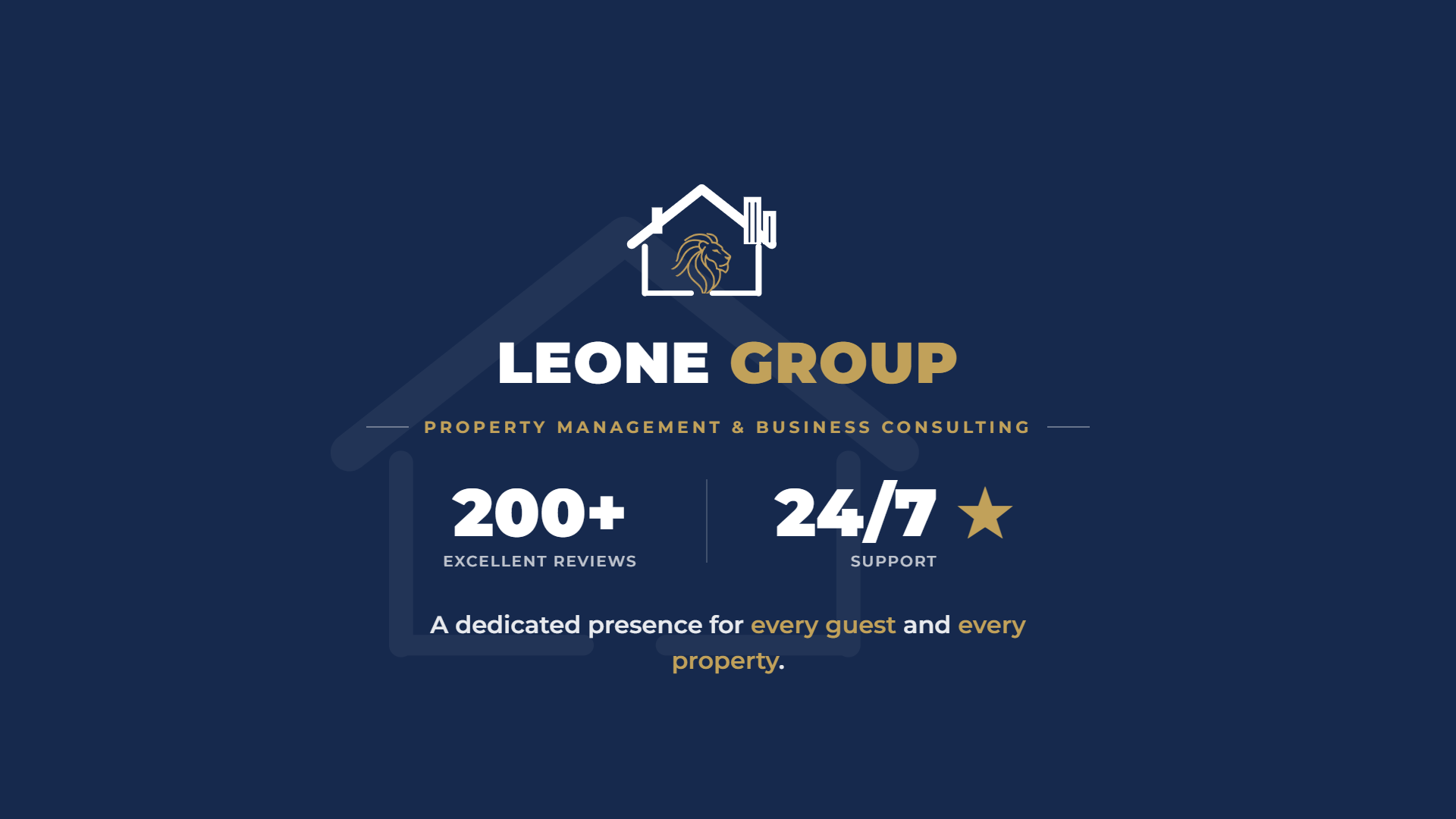Leone Group — Property Management & Business Consulting, 200+ excellent reviews, 24/7 support